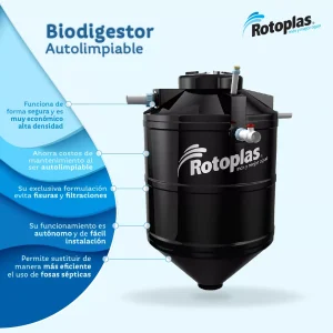 Biodigestor Autolimpiable 600 Lt Rotoplas - Image 1