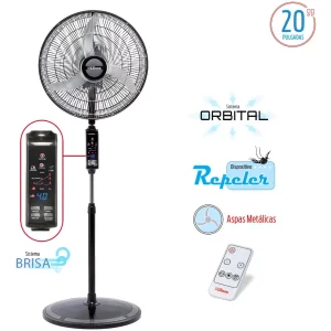 Ventilador Pie 20- C.Frontal Dig Mod-VPD20R Liliana - Image 1