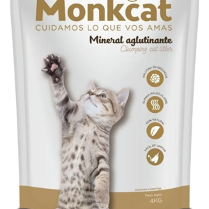 Arena Sanitaria 4Kg Mineral Aglutinante Monkcat - Image 1