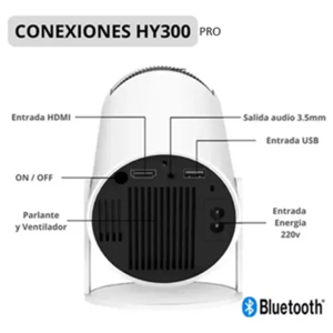 Proyector Android HY300 Ultra HD Home Theatre - Image 3
