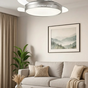 Ventilador Techo 42" PH retractil Plata Premium Home - Image 2