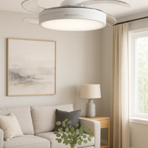 Ventilador Techo 42" PH retractil Blanco Premiun Home - Image 3