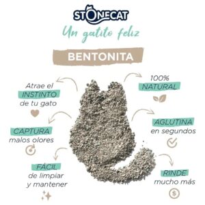 Piedritas Sanitarias 8Kg Bentonita Natural Stonecat - Image 3
