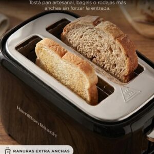 Tostadora  Hamilton Beach  Negro 750w 2 Rodajas - Image 4