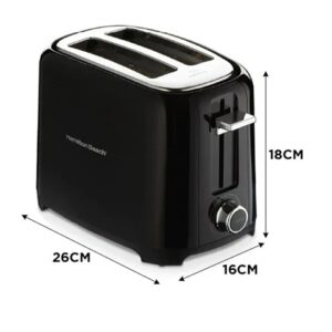 Tostadora  Hamilton Beach  Negro 750w 2 Rodajas - Image 2