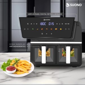 Freidora De Aire Suono Air Fryer Digital 9 Litros 1700w - Image 3
