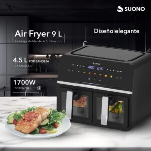 Freidora De Aire Suono Air Fryer Digital 9 Litros 1700w - Image 4