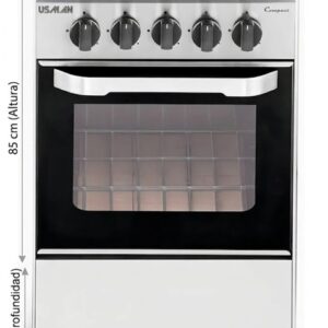 Cocina Win Compact 52cm Multigas 4 Hornallas  Usman - Image 3