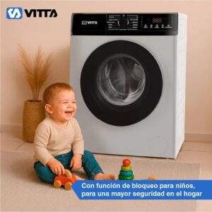 Lavarropa Carga Frontal 8 KG Vitta Blanco Inverter 1200RPM - Image 2